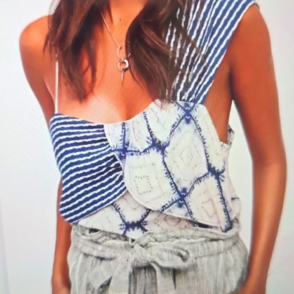 Free People | Indigo Call On Me Tank Size X Small